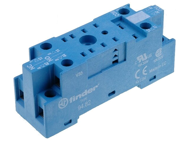 Socket; 85.02,85.32; op DIN-rail; Serie: 85.32 Socket; 85.02,85.32; op DIN-rail; Serie: 85.32
